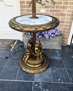 style Floor lamp with putti,s maison Jansen in gilded bronze, France 1920