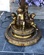 style Floor lamp with putti,s maison Jansen in gilded bronze, France 1920