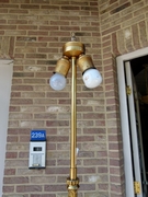 style Floorlamp with putti,s in gilded bronze, Belgium 1960