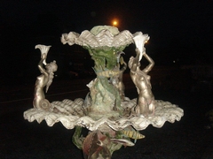 style Fountain  in patinated bronze 1960-70