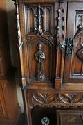 Gotique style Cabinet in Oak, Belgium 1920