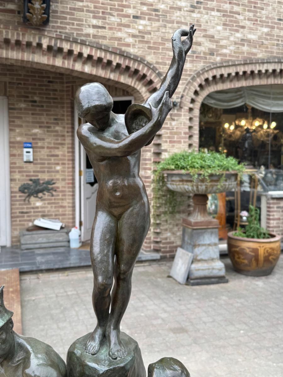 Huge Bronze sculpture by Alphonse Jef Strymans 