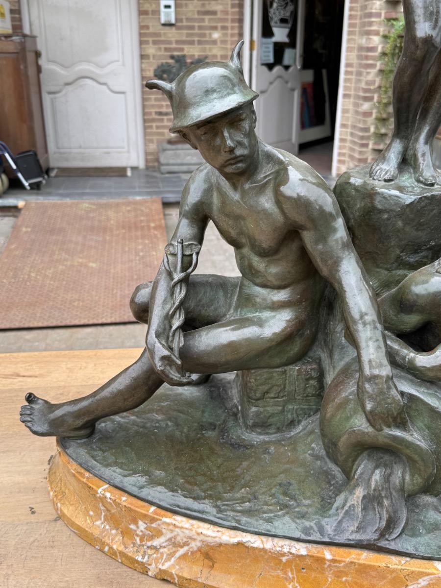 Huge Bronze sculpture by Alphonse Jef Strymans 