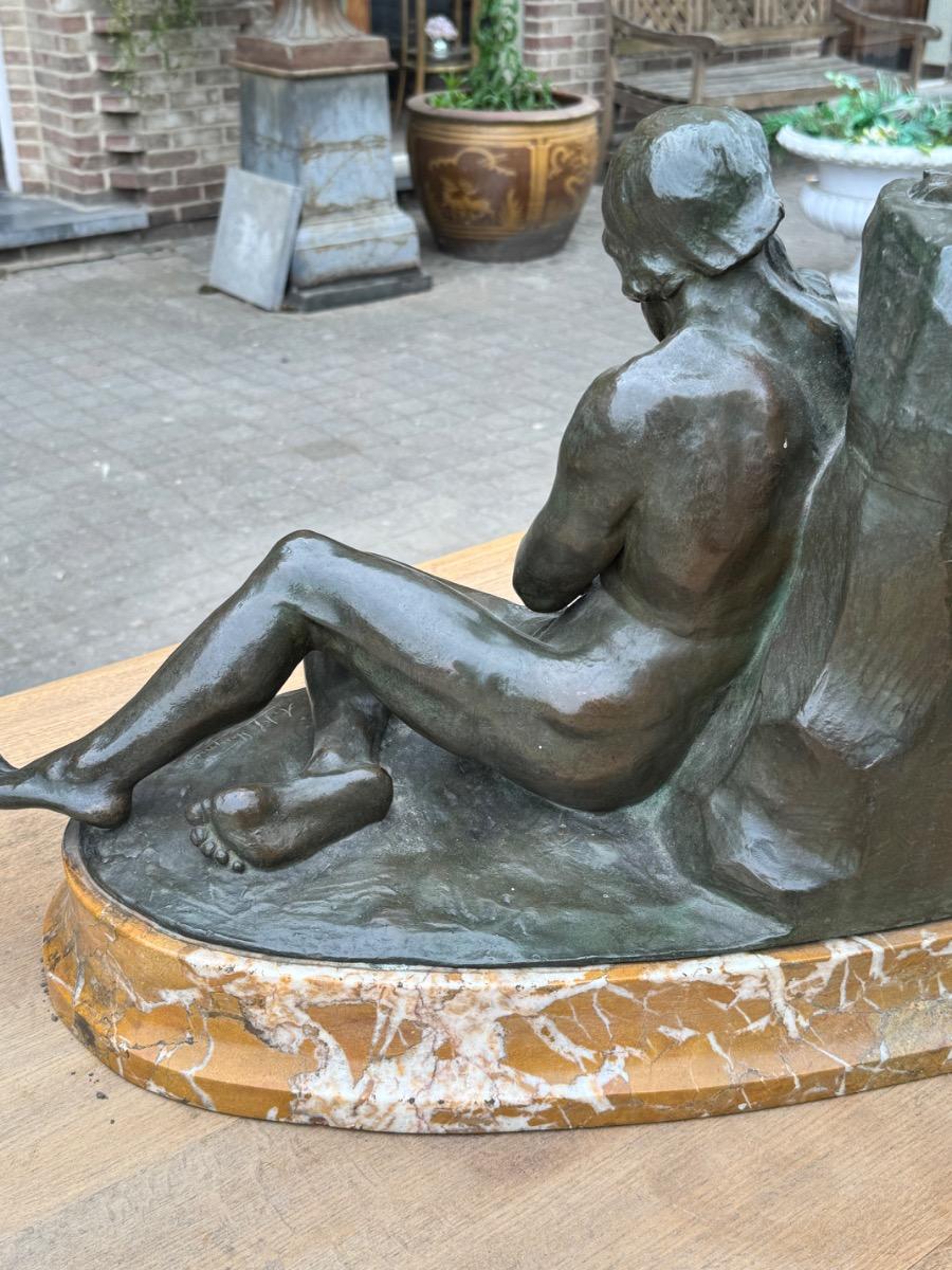 Huge Bronze sculpture by Alphonse Jef Strymans 