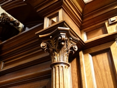 Huge Henry Deux style cabinet in carved wallnut, France 1880