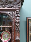 Hunting style Bookcase in carved oak, France 1880