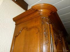 Ile de France style Wardrope in carved oak, France 1800