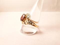 style Lady,s ring  in yellow and white gold 9kt and briljant 3.5gr