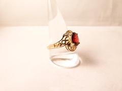 style Lady,s ring  in yellow and white gold 9kt and briljant 3.5gr