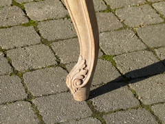 Louis 15 style Bench  in carved beech, Belgium 1900