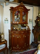 Louis 15 style Cabinet in carved and gilded wallnut, Austria 1890