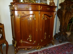 Louis 15 style Cabinet in carved and gilded wallnut, Austria 1890