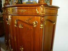 Louis 15 style Cabinet in carved and gilded wallnut, Austria 1890