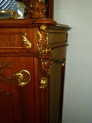 Louis 15 style Cabinet in carved and gilded wallnut, Austria 1890