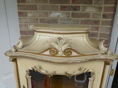 Louis 15 style Cabinet in carved and patinated walnut, Austria,Vienna 1900