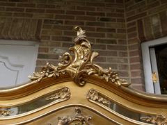 Louis 15 style Gilded displaycabinet in gilded wood, France 1900