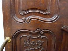 Louis 15 style Hallstand in carved oak, Belgium,Liége 1900