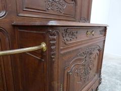 Louis 15 style Hallstand in carved oak, Belgium,Liége 1900