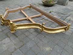 Louis 15 style Huge baldachin in gilded wood, France 1860