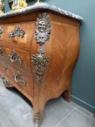 Louis 15 style Napoleon III chest of drawwers in rosewood and gilded bronzes, France 1880