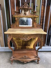 Louis 15 style Nice carved display cabinet in walnut, Vienna,Austria 1900