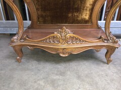 Louis 15 style Nice carved display cabinet in walnut, Vienna,Austria 1900