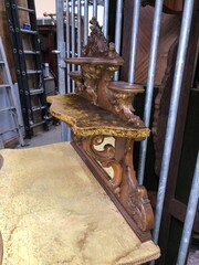 Louis 15 style Nice carved display cabinet in walnut, Vienna,Austria 1900