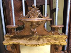 Louis 15 style Nice carved display cabinet in walnut, Vienna,Austria 1900