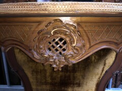 Louis 15 style Nice carved display cabinet in walnut, Vienna,Austria 1900