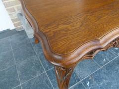 Louis 15 style Salontable coffeetable in carved oak, België,Liége 1950