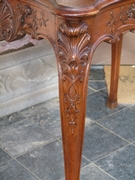 Louis 15 style Table in carved oak, Belgium,Liége 1900