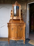 Louis 15 style Very nice quality Wiener barock cabinet in carved walnut and gilt, Austria,Vienna 1880