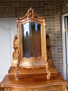 Louis 15 style Very nice quality Wiener barock cabinet in carved walnut and gilt, Austria,Vienna 1880