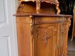 Louis 15 style Very nice quality Wiener barock cabinet in carved walnut and gilt, Austria,Vienna 1880