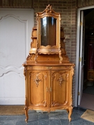 Louis 15 style Very nice quality Wiener barock cabinet in carved walnut and gilt, Austria,Vienna 1880