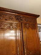 Louis 16 style Armoire de mariage bruidskast in oak, France ,Normandie 1800