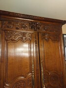 Louis 16 style Armoire de mariage bruidskast in oak, France ,Normandie 1800