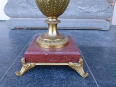 Louis 16 style Centerpiece whit putto,s signed by Provost in gilded and patinated bronze whit crystal, France 1880