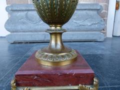 Louis 16 style Centerpiece whit putto,s signed by Provost in gilded and patinated bronze whit crystal, France 1880