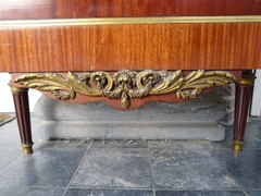 Louis 16 style Display cabinet vitrine stamped in the lock in satinwood and gilded bronzes, France 1880