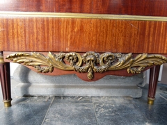 Louis 16 style Display cabinet vitrine stamped in the lock in satinwood and gilded bronzes, France 1880