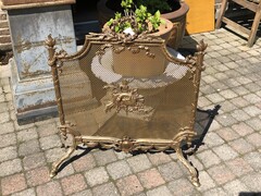 Louis 16 style Fire place screen  in bronze, France 1920