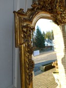 Louis 16 style Gilded mirror in wood and plaster, France 1880