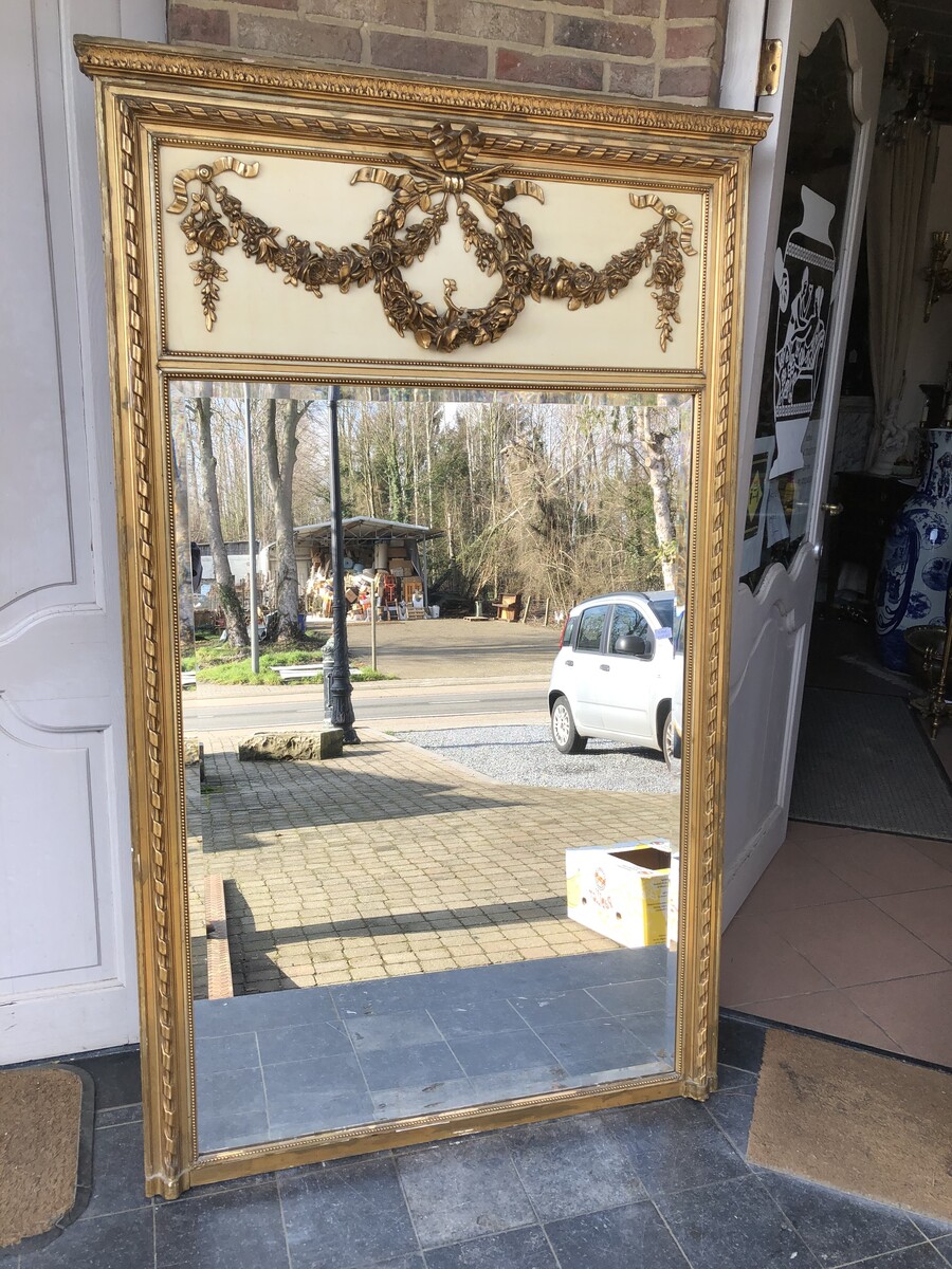 Louis 16 gilded mirror