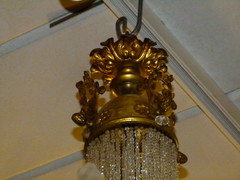 Louis 16 style Lamp in gilded bronze and crystal, France 1880