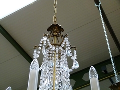 Louis 16 style Lamp in bronze and crystal, France 1930