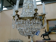 Louis 16 style Lamp in bronze and crystal, France 1930