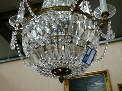 Louis 16 style Lamp in bronze and crystal, France 1930