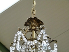 Louis 16 style Lamp in bronze and crystal, France 1930