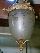 Louis 16 style Lamp in bronze and glass, Belgium 1920